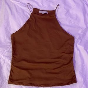 A nice halter top for any occasion! I love this brown color!